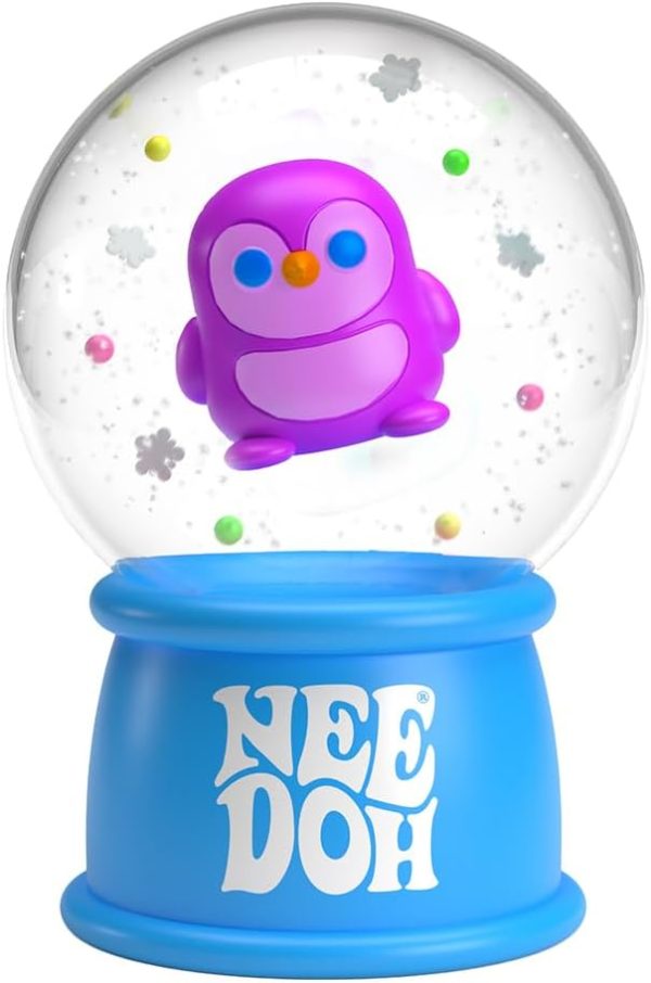 Schylling NeeDoh Squishmas Squish N' Snow Globes - Christmas Squeeze Toy - Assorted Colors - Ages 3 to Adult (Pack of 1)